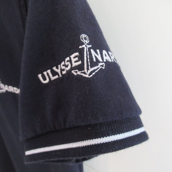 ULYSSE NARDIN Women's T-Shirt Size S Short Sleeve Embroidered Logo Cotton Blue - Picture 4 of 11